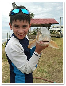 Rockport Texas Fishing boy